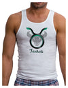 Taurus Symbol Mens Ribbed Tank Top-Mens Ribbed Tank Top-TooLoud-White-Small-Davson Sales