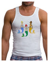 Three Mermaids Mens Ribbed Tank Top-Mens Ribbed Tank Top-TooLoud-White-Small-Davson Sales