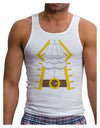 Pirate Captain Costume Gold Mens Ribbed Tank Top-Mens Ribbed Tank Top-TooLoud-White-Small-Davson Sales