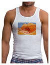 Desert Landscape Watercolor Mens Ribbed Tank Top-Mens Ribbed Tank Top-TooLoud-White-Small-Davson Sales