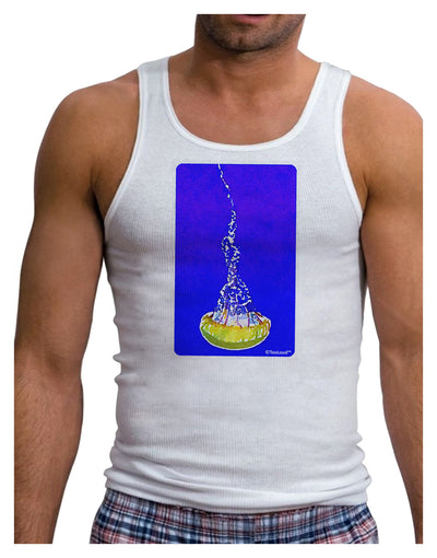 Solo Jellyfish Watercolor Mens Ribbed Tank Top-Mens Ribbed Tank Top-TooLoud-White-Small-Davson Sales