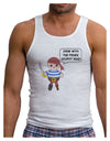 Swim With the Fishes- Petey the Pirate Mens Ribbed Tank Top-Mens Ribbed Tank Top-TooLoud-White-Small-Davson Sales