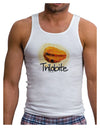 Trilobite Fossil Watercolor Text Mens Ribbed Tank Top-Mens Ribbed Tank Top-TooLoud-White-Small-Davson Sales