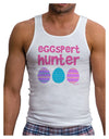 TooLoud Eggspert Hunter - Easter - Pink Mens Ribbed Tank Top-Mens Ribbed Tank Top-TooLoud-White-Small-Davson Sales