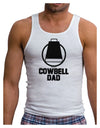 Cowbell Dad Mens Ribbed Tank Top by TooLoud-Mens Ribbed Tank Top-TooLoud-White-Small-Davson Sales