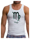 Virgo Symbol Mens Ribbed Tank Top-Mens Ribbed Tank Top-TooLoud-White-Small-Davson Sales