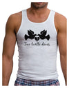 Two Turtle Doves Text Mens Ribbed Tank Top-Mens Ribbed Tank Top-TooLoud-White-Small-Davson Sales