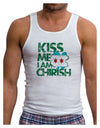 Kiss Me I'm Chirish Mens Ribbed Tank Top by TooLoud-Mens Ribbed Tank Top-TooLoud-White-Small-Davson Sales