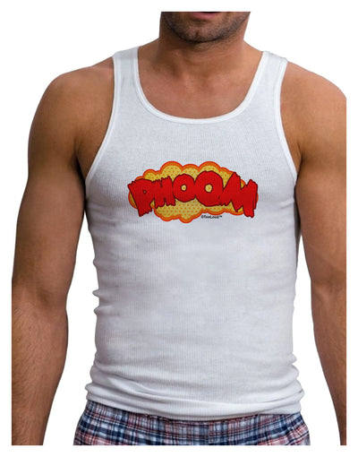 Onomatopoeia PHOOM Mens Ribbed Tank Top-Mens Ribbed Tank Top-TooLoud-White-Small-Davson Sales