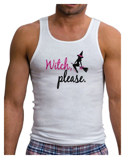 Witch Please Mens Ribbed Tank Top-Mens Ribbed Tank Top-TooLoud-White-Small-Davson Sales