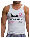 Personalized Team -Name- Breast Cancer Walk - Walking for a Cure Mens Ribbed Tank Top-Mens Ribbed Tank Top-TooLoud-White-Small-Davson Sales