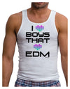 I Heart Boys That Heart EDM Mens Ribbed Tank Top-Mens Ribbed Tank Top-TooLoud-White-Small-Davson Sales