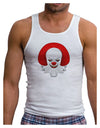 Scary Clown Watercolor Mens Ribbed Tank Top-Mens Ribbed Tank Top-TooLoud-White-Small-Davson Sales