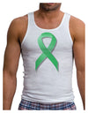 Celiac Disease Awareness Ribbon - Light Green Mens Ribbed Tank Top-Mens Ribbed Tank Top-TooLoud-White-Small-Davson Sales