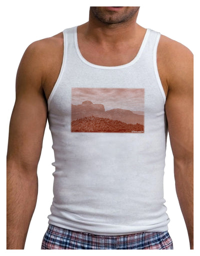 Red Planet Landscape Mens Ribbed Tank Top-Mens Ribbed Tank Top-TooLoud-White-Small-Davson Sales