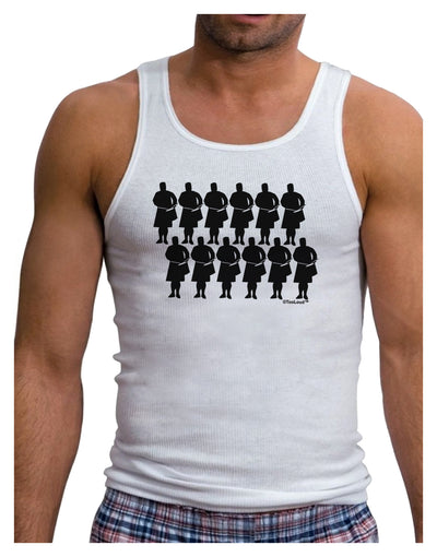 Twelve Drummers Drumming Mens Ribbed Tank Top-Mens Ribbed Tank Top-TooLoud-White-Small-Davson Sales