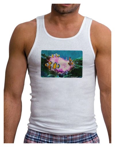 Clownfish Watercolor Mens Ribbed Tank Top-Mens Ribbed Tank Top-TooLoud-White-Small-Davson Sales