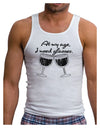 At My Age I Need Glasses - Wine Distressed Mens Ribbed Tank Top by TooLoud-Mens Ribbed Tank Top-TooLoud-White-Small-Davson Sales