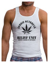 Zombie Outbreak Relief Unit - Marijuana Mens Ribbed Tank Top-Mens Ribbed Tank Top-TooLoud-White-Small-Davson Sales