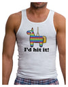 I'd Hit it - Funny Pinata Design Mens Ribbed Tank Top-Mens Ribbed Tank Top-TooLoud-White-Small-Davson Sales