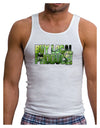 Buy Local - Green Tomatoes Text Mens Ribbed Tank Top-Mens Ribbed Tank Top-TooLoud-White-Small-Davson Sales