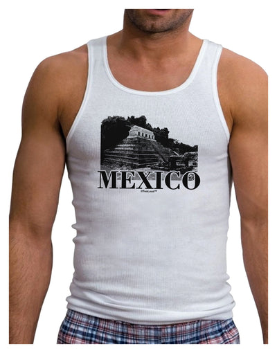 Mexico - Temple No 2 Mens Ribbed Tank Top-Mens Ribbed Tank Top-TooLoud-White-Small-Davson Sales