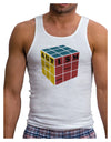 Autism Awareness - Cube Color Mens Ribbed Tank Top-Mens Ribbed Tank Top-TooLoud-White-Small-Davson Sales