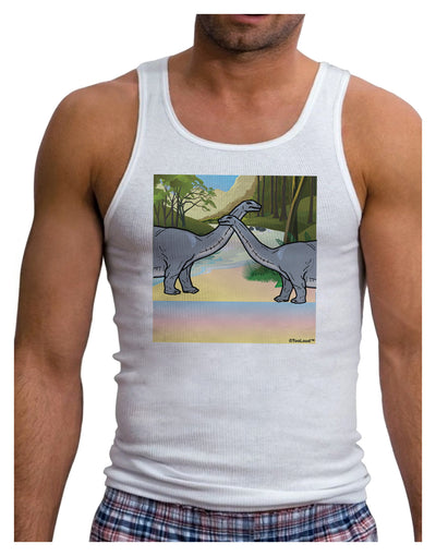 Diplodocus Longus - Without Name Mens Ribbed Tank Top-Mens Ribbed Tank Top-TooLoud-White-Small-Davson Sales