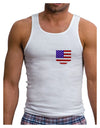 American Flag Faux Pocket Design Mens Ribbed Tank Top by TooLoud-Mens Ribbed Tank Top-TooLoud-White-Small-Davson Sales
