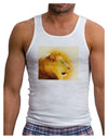 Lion Watercolor 3 Mens Ribbed Tank Top-Mens Ribbed Tank Top-TooLoud-White-Small-Davson Sales