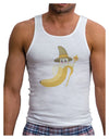Ben Banana Wizard - Cute Fruit Halloween Mens Ribbed Tank Top-Mens Ribbed Tank Top-TooLoud-White-Small-Davson Sales