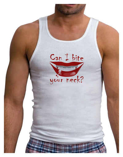 Bite your neck Mens Ribbed Tank Top
