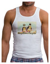 Magellanic Penguin Text Mens Ribbed Tank Top-Mens Ribbed Tank Top-TooLoud-White-Small-Davson Sales