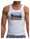 Pikes Peak CO Mountains Mens Ribbed Tank Top by TooLoud-Mens Ribbed Tank Top-TooLoud-White-Small-Davson Sales