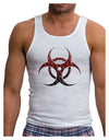 Biohazard Symbol Molecules - Apocalypse Mens Ribbed Tank Top-Mens Ribbed Tank Top-TooLoud-White-Small-Davson Sales
