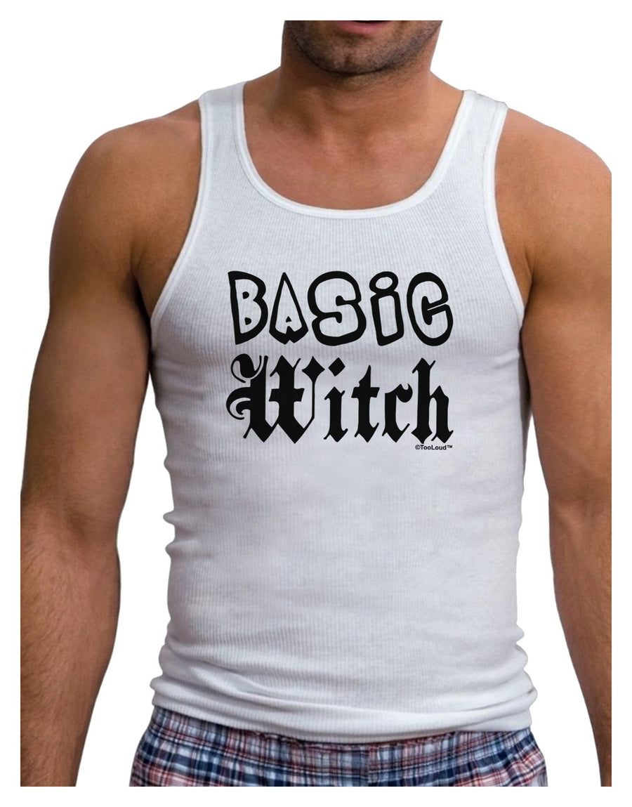 Basic Witch Mens Ribbed Tank Top-Mens Ribbed Tank Top-TooLoud-White-XX-Large-Davson Sales