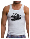 Seven Swans A Swimming Mens Ribbed Tank Top-Mens Ribbed Tank Top-TooLoud-White-Small-Davson Sales