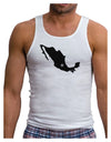 Mexico - Mexico City Star Mens Ribbed Tank Top-Mens Ribbed Tank Top-TooLoud-White-Small-Davson Sales