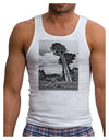 Colorado Landscape Monochrome Mens Ribbed Tank Top-Mens Ribbed Tank Top-TooLoud-White-Small-Davson Sales