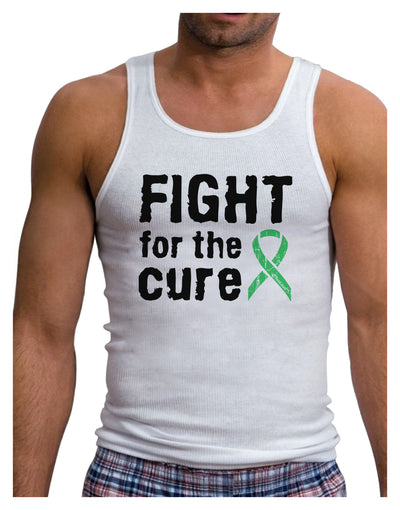 Fight for the Cure - Light Green Ribbon Celiac Disease Mens Ribbed Tank Top-Mens Ribbed Tank Top-TooLoud-White-Small-Davson Sales