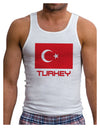 Turkey Flag with Text Mens Ribbed Tank Top by TooLoud-Mens Ribbed Tank Top-TooLoud-White-Small-Davson Sales