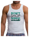 Don't Shop Adopt Mens Ribbed Tank Top-Mens Ribbed Tank Top-TooLoud-White-Small-Davson Sales