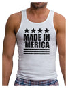 Made in Merica - Stars and Stripes Design Mens Ribbed Tank Top-Mens Ribbed Tank Top-TooLoud-White-Small-Davson Sales