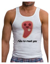 Steak - Nice to Meat You Mens Ribbed Tank Top-Mens Ribbed Tank Top-TooLoud-White-Small-Davson Sales