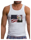 Patriotic USA Flag with Bald Eagle Mens Ribbed Tank Top by TooLoud-Mens Ribbed Tank Top-TooLoud-White-Small-Davson Sales