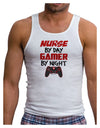 Nurse By Day Gamer By Night Mens Ribbed Tank Top-Mens Ribbed Tank Top-TooLoud-White-Small-Davson Sales