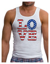 American Love Design - Distressed Mens Ribbed Tank Top by TooLoud-Mens Ribbed Tank Top-TooLoud-White-Small-Davson Sales