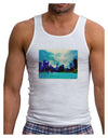 Chicago Skyline Watercolor Mens Ribbed Tank Top-Mens Ribbed Tank Top-TooLoud-White-Small-Davson Sales