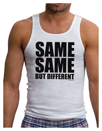 Same Same But Different Mens Ribbed Tank Top-Mens Ribbed Tank Top-TooLoud-White-Small-Davson Sales