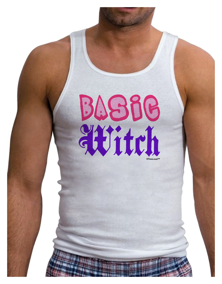 Basic Witch Color Mens Ribbed Tank Top-Mens Ribbed Tank Top-TooLoud-White-XX-Large-Davson Sales